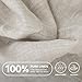 Simple&Opulence 100% Linen Fitted Sheet King(1 Piece), 14 Inch Deep Pocket Mattress Cover Natural French Flax Stone Washed Farmhouse Soft Breathable Bottom Sheets-Linen