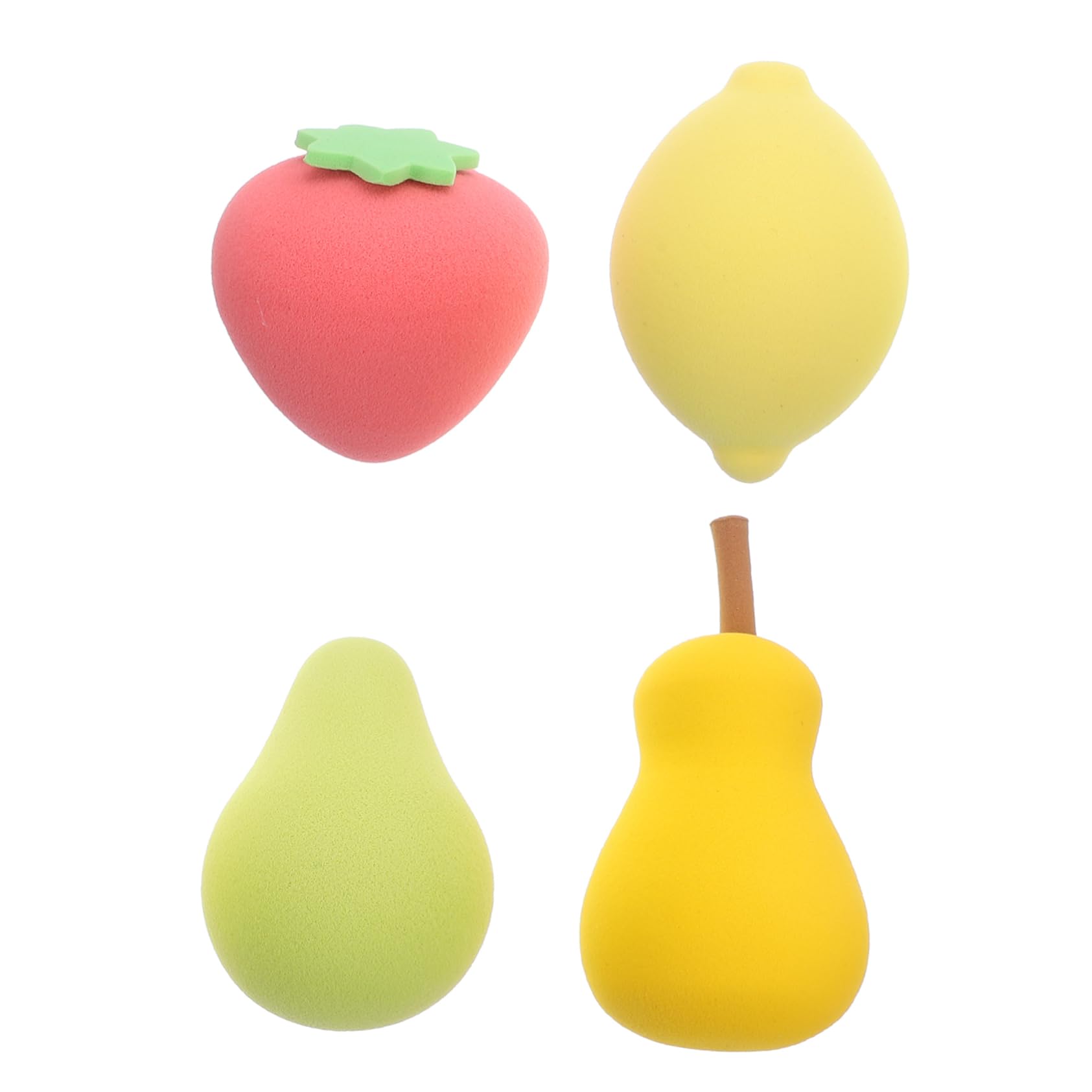 Didiseaon 20 Pz di bellezza di frutta a quadrati spugna crema soffio di cipria impastatrici Piumini da cipria portatili piumini cosmetici per ragazze