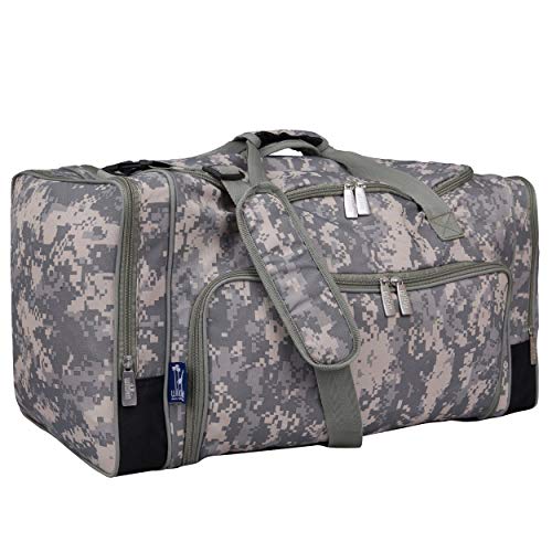 Wildkin Kids Weekender Duffel Bag for Boys and Girls, Carry-On Size and Perfect for Weekend or Overnight Travel, 600-Denier Polyester Fabric Duffel Bags Measures 22 x 12 x 12 Inches (Peace Signs)