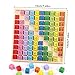 1x1 para Niños Primaria, ábaco de Madera, Juego Tablas de Multiplicar, Tablas...