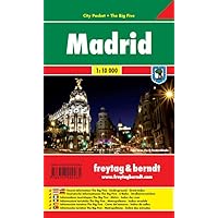 Madrid, plano callejero plastificado de bolsillo. Escala 1:10.000. Freytag & Berndt.: Stadskaart 1:10 000: 106 CP