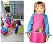 Amaza 4Pcs Delantal Infantil Pintura para 2-8 Años (Amarillo & Rosa &...
