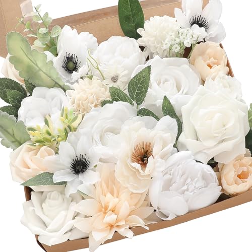 Floroom Cream White Flowers Set