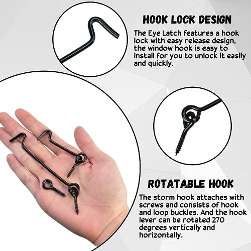 KITERI 10 Pcs Cabin Hook and Eye Latch - Image 3