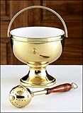 Autom Gold Holy Water Pot with Sprinkler Set