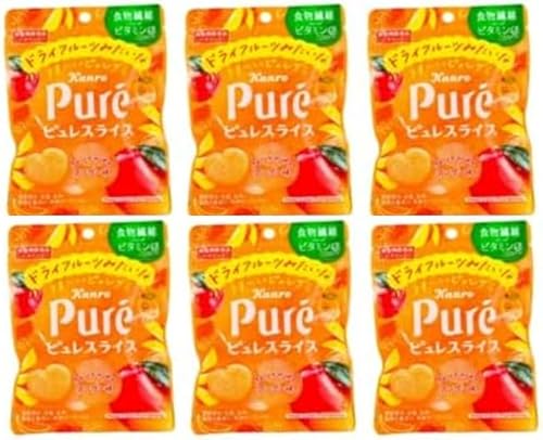 [6袋セット] カンロ ピュレスライス マンゴー味 52ｇ×6袋 ドライフルーツみたいなうす〜いピュレグミ