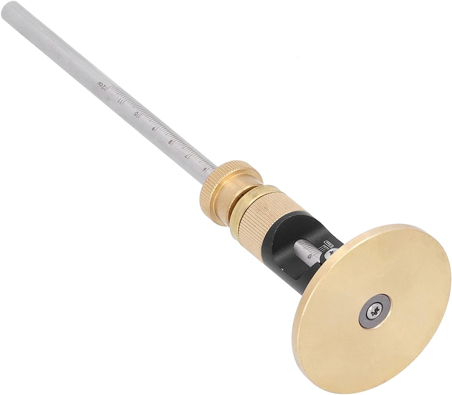 0.2mm Wood Marking Tools Scriber, Precision Woods Scribe Kit with Fine Tuning Knob and Engraved Scale, Brass and Aluminum Alloy Scribers for Accurate Woodworking Layout