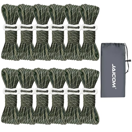 JAICOM 8 Pack Of 4mm High-Reflective Outdoor Guy Lines_desvips.com