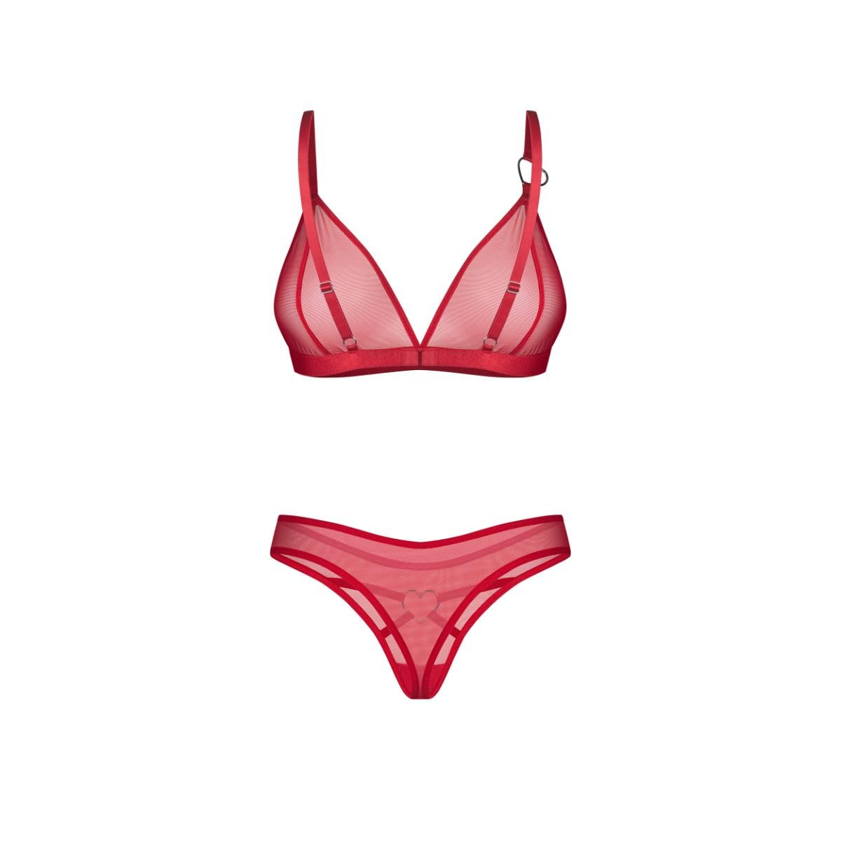 Obsessive - Set di lingerie Crimessa - Rosso