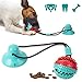 Shinmax Juguetes para Perro con campana,Multifunction Pet Molar Bite Toy,Dispensador de Golosinas para Perros con ventosas,Función de Cuidado Dental para Perros,Adecuado para perros pequeños y grandes