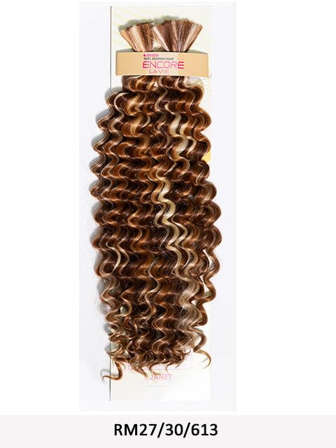 Janet Collection Human Hair Quality Premium Fiber Encore Lavie New Deep Bulk 18" (3PC4/27/30)