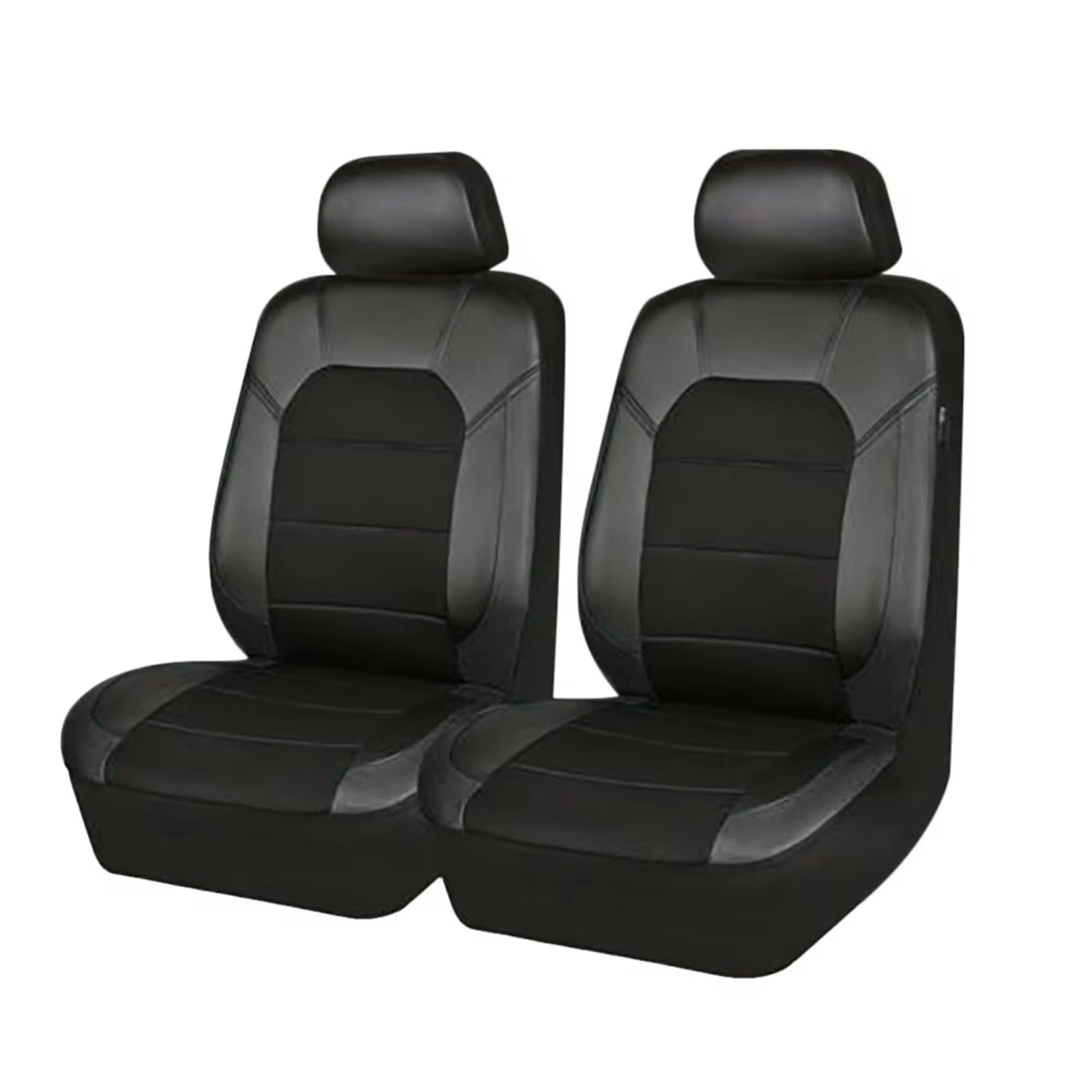 YAMCINWRT Car Seat Covers, for Mazda MX-5 RF ND MX5 2 Pieces Seat Covers for Cars, Adjustable Cushion Breathable Waterproof Non-Slip,A Black