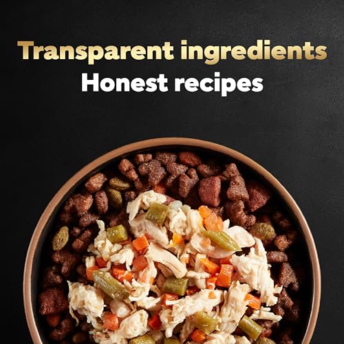 Image of Cesar Simply Crafted Wet Dog Food Toppers, Chicken & Duck, 1.3 oz, 10 Count | Real chicken #1 ingredient, 6 key ingredients, no by-products or artificial flavors, natural, slow-cooked, single-serve tubs