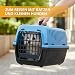 Ferplast Katzentransportbox SKIPPER 2, Hundetransportbox, Haustiertransportbox für kleine Hunde und Katzen bis 8 kg, Hundetransportbox, Katzentransportbox, 55x36xH 33 cm, aus Kunststoff mit Klappgriff