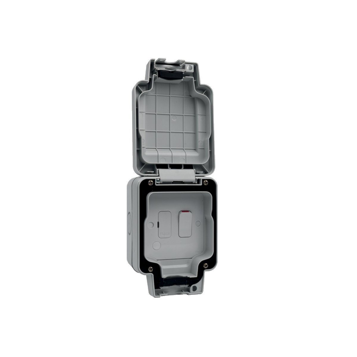 Hager 13A DP Switched Fused Connection Unit with Flex Outlet, IP66, WXPSSU83FO