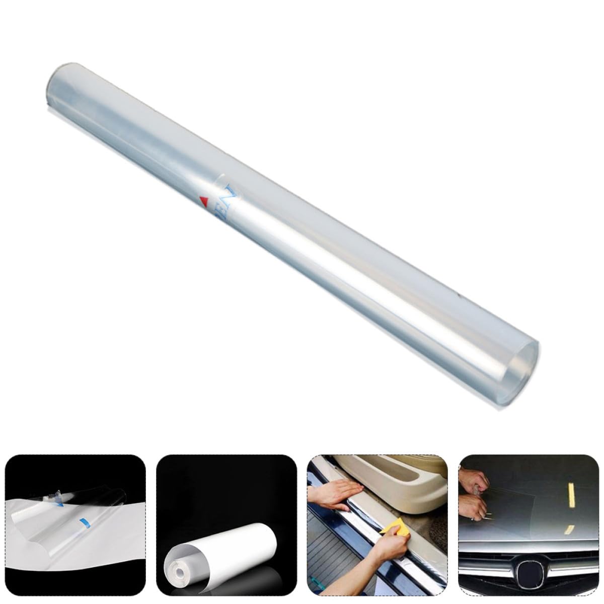 PLAFOPE Pellicola Protettiva per Carrozzeria Auto in PVC Autoadesiva, Film Trasparente AntiGraffio, Protezione Vernice Auto per Car Wrapping