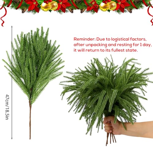 16PCS-185-inches-Christmas-Norfolk-Pine-BranchesArtificial-Norfolk-Pine-Branches-Faux-Greenery-StemNorfolk-Pines-Picks-for-Garland-Wreath-Xmas-and-Home-Garden-Decor 16PCS 185 inches Christmas Norfolk Pine BranchesArtificial Norfolk Pine Branches Faux Greenery StemNorfolk Pines Picks for Garland Wreath Xmas and Home Garden Decor