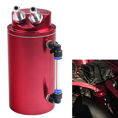 Dewhel Universal Cylindrical Jdm 750Ml Aluminum Engine Oil Catch Can Reservoir Tank Black Car Accessory For Dodge Honda Acura Mazda Mitsubishi Nissan Infiniti Lexus Toyota Scion Ford Chevy Brz Etc #TOP5