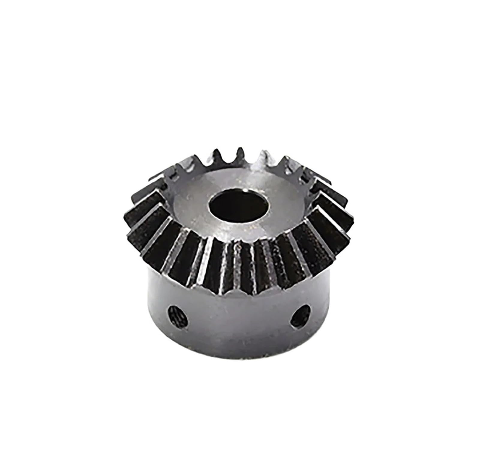 Bevel Gear Pinion Hardware Mechanical 1pcs 1Mod 20Tooth Straight Bevel Gear Speed Ratio 1:1 Carbon Steel Bore 8/10/12mm Top Thread M5 Round Hole(10mm)