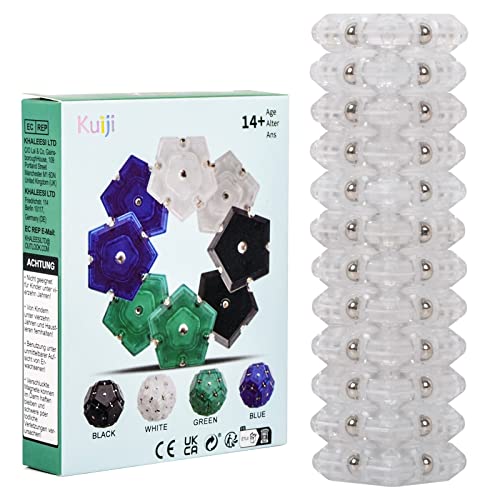 Bolas magnéticas, Juguetes de Bolas magnéticas para aliviar el estrés, Juguetes de Bloques educativos para aliviar el estrés del Pentágono de 12 Piezas para Adolescentes y Adultos Cover