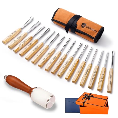 17 PCS Wood Carving Kit for Beginners & Professionals -