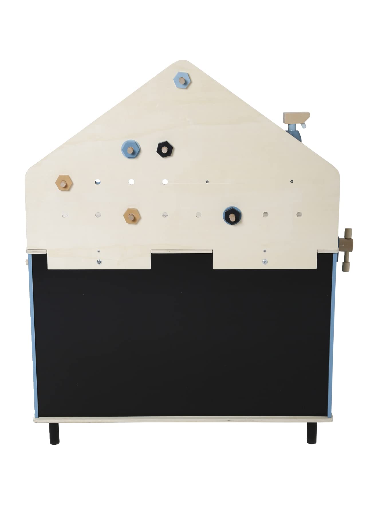 VERTBAUDET Grand établi de Bricolage en Bois et métal Bleu TU