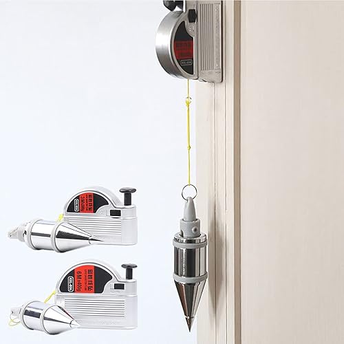 Miniatura 3 de Plumb-rite magnético con herramienta de medición de prueba de nivelación de cuerdas, martillo de acero al carbono duradero que proporciona un