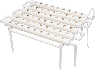 Hydrokulturanlagen 3 Schichten Hydroponisches Grow Kit 108 Pflanzenplätze,Erdlose Pflanzenanbau Systeme für Hydroponische,Gemüse Hydrokultur Pflanze Rohr Wachsendes (Einlagig 54 Löcher)