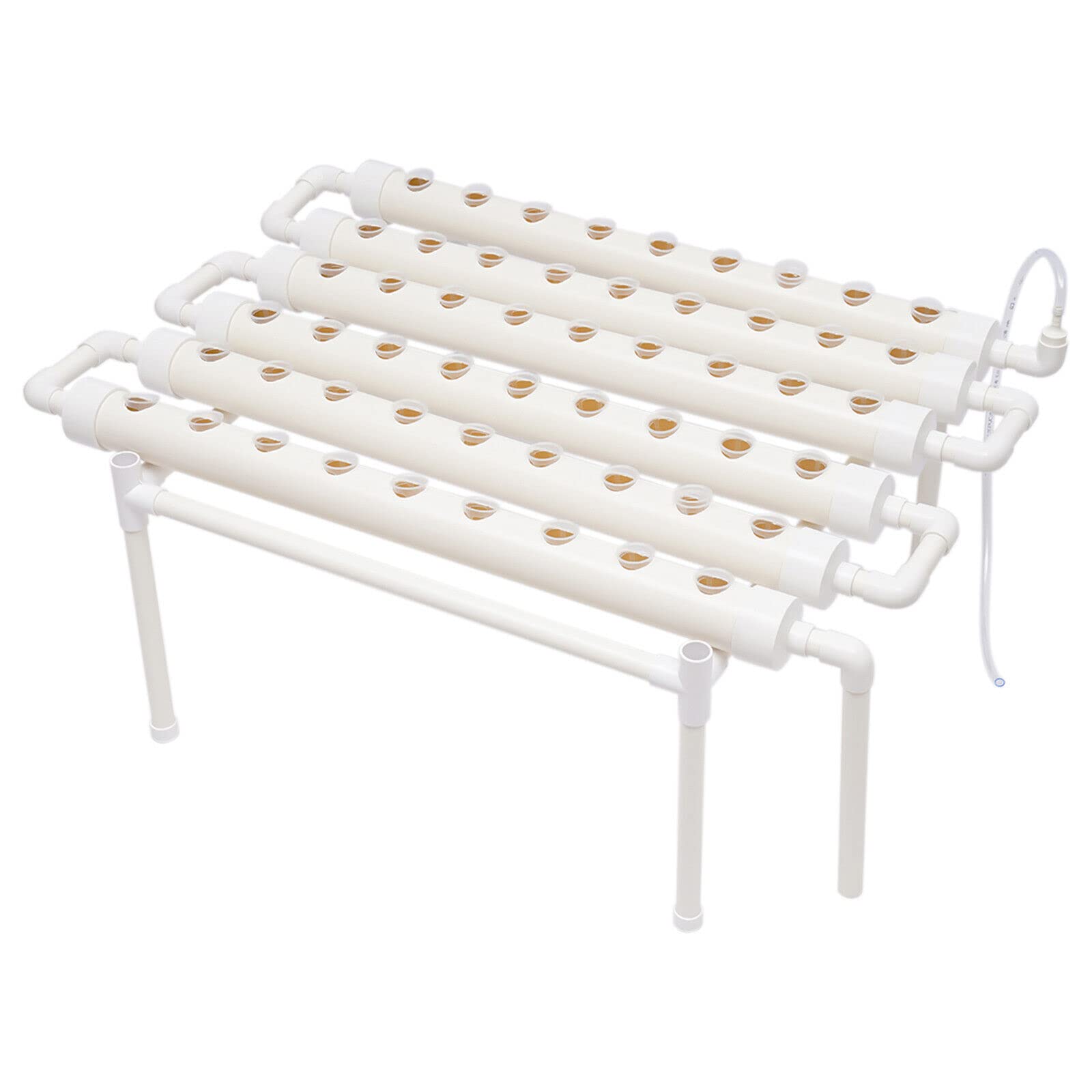 Plantas hidropónicas kit de cultivo hidropónico de 3 capas 108 estaciones de plantas, sistemas de cultivo de plantas sin suelo para hidroponía, cultivo hidropónico de hortalizas en tubos