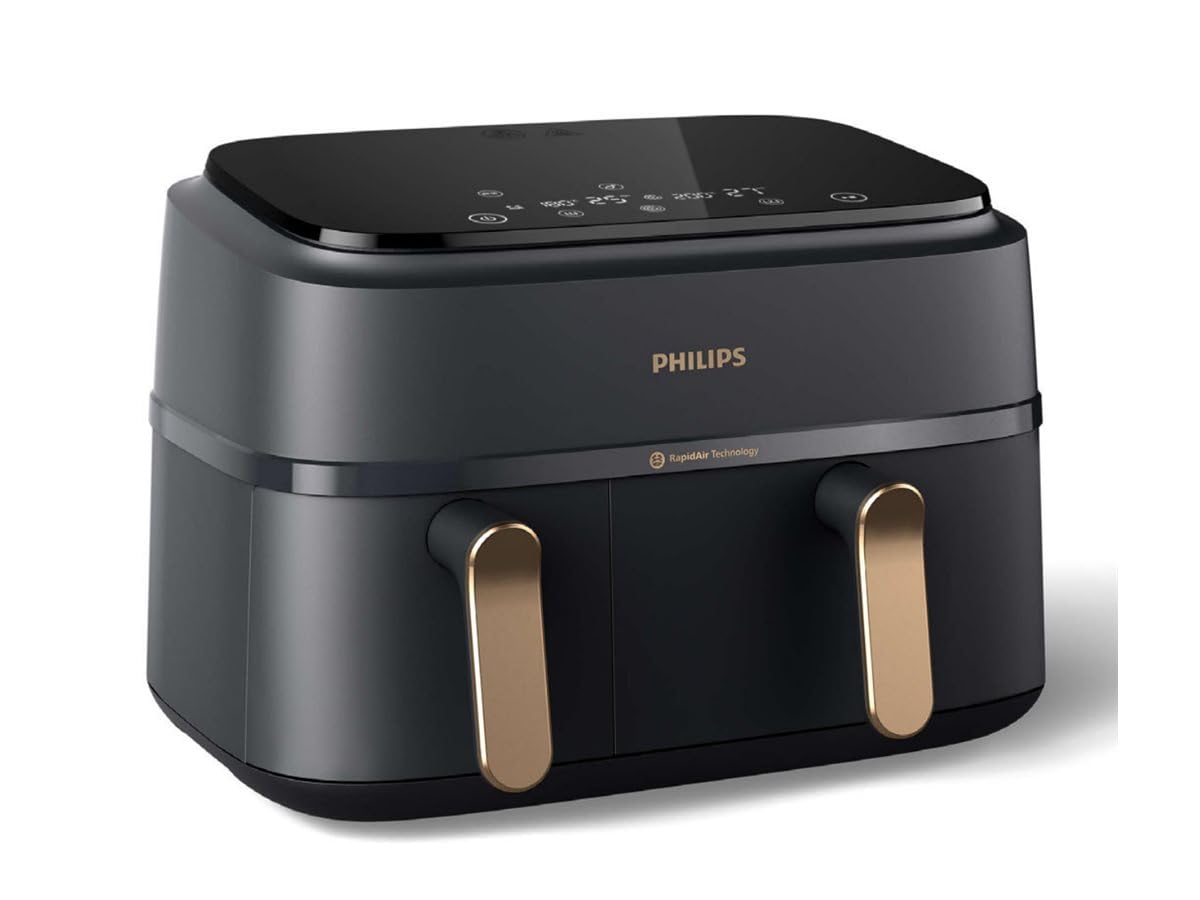 PHILIPS Friteuse à air chaud NA352/​00 Airfryer 9L noir double panier