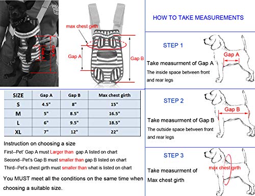 COODIA Legs Out Front Pet Dog Carrier Front Chest Backpack Pet Cat Puppy Tote Holder Bag Sling Outdoor (M, Color Black) - Thumbnail 7