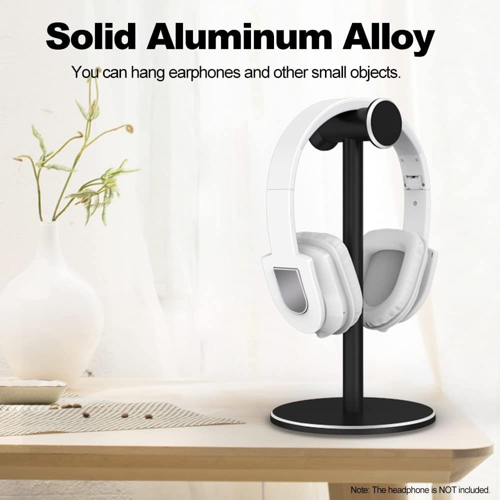 Nowy Duurzame headsethouder Metalen/ABS hoofdtelefoonstandaard Afneembare hoofdtelefoonhouder Stabiele beugel Siliconen pad voor bedrade headsets Stojak na słuchawki