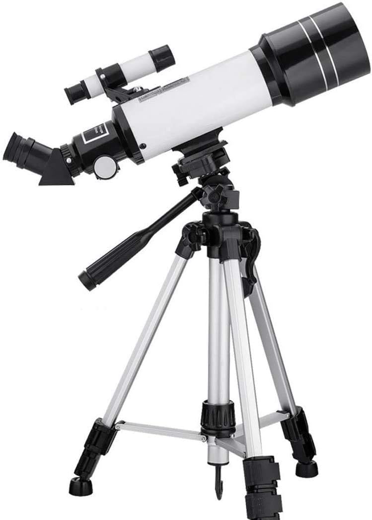 High Power Telescope for Kids&Beginners 70mm Astronomy Refractor Telescope with Adjustable Tripod Travel Telescope with Carry Bag Phone Adapter and Wireless Remote Binoculars