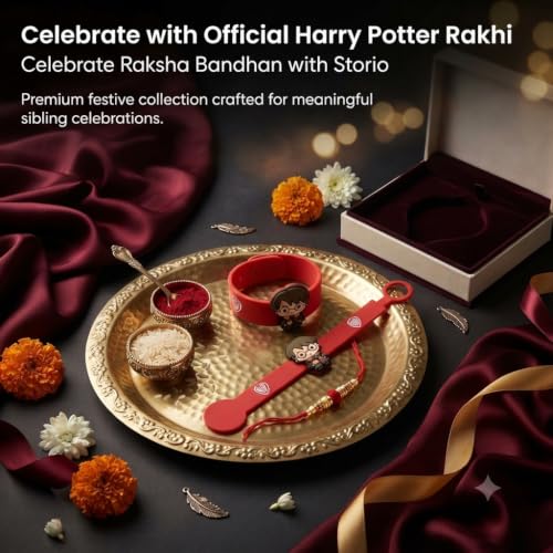 Image of Storio Harry Potter Silicone Band Rakhi | Officially Licensed | Rakhi for Boys and Girls, Bhaiya, Bhai | Raksha Bandhan Gift