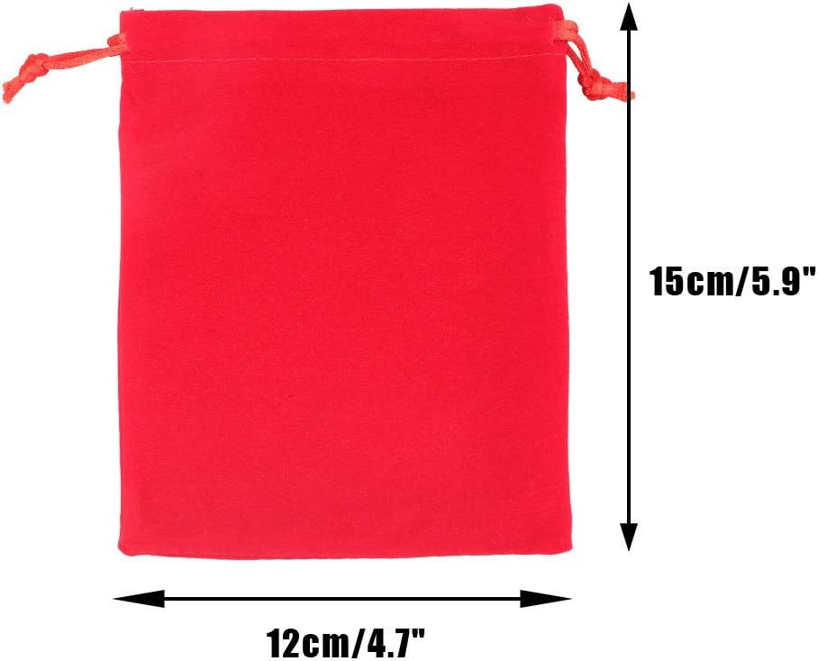 G2PLUS Red Velvet Jewellery Pouches - Image 3