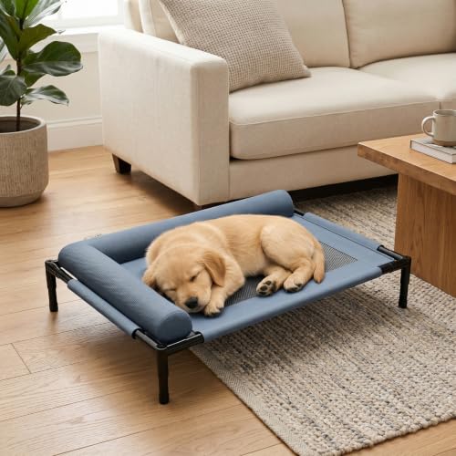 Lit surélevé portable pour chien idéal en camping et extérieur - 4