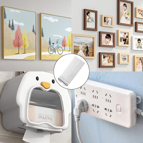 Image of 24 Pairs Large Picture Hanging Strips Heavy Duty Sticky Picture Hangers Damage Free No Tools Wall Hanging Strips for Decor Art Mirror