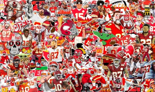 100 PCS American Sport Team Stickers Pack for Water Bottle Laptop Bicycle Computer Motorcycle Travel Case Car Decal Decoration Sticker