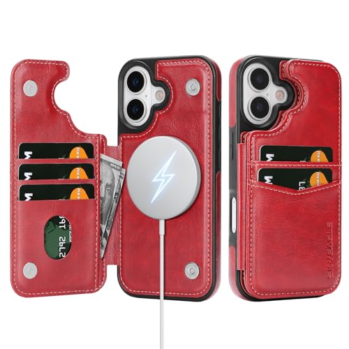 Étui rouge compatible Magsafe iPhone 17 pour voyager léger au quotidien