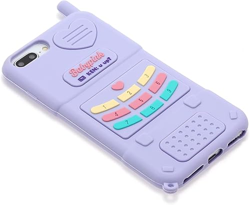 Miniatura 2 de Wifantien Funda de silicona suave para iPhone 7Plus8Plus6S Plus6 Plus 55 pulgadas diseño de dibujos animados 3D lindo kawaii encantador retro forma