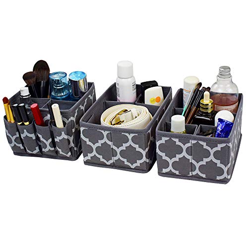 homyfort Cosmetic Storage Makeup Organizer, DIY Adjustable Multifunction Storage Box Basket Bins