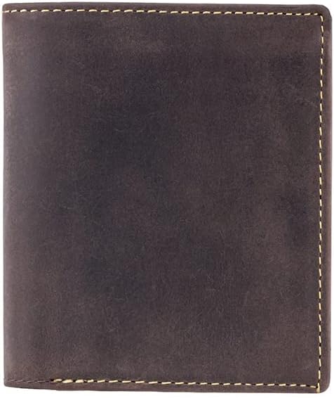 Hunter 708 Mens Coin & Id Holder Tri Fold Wallet in Oiled Leather (Tan)