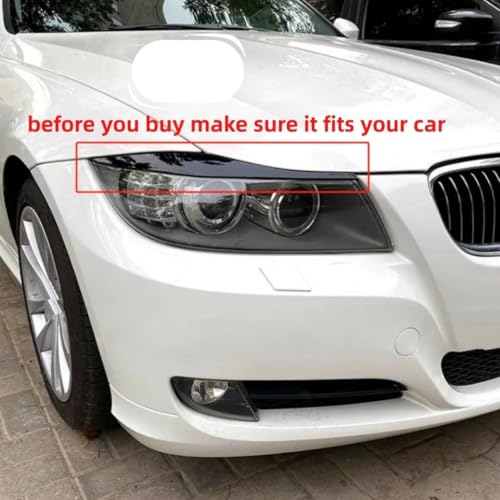 Cache-phares avant aspect carbone BMW Série 3 E90 E91 personnalisation sportive - 5
