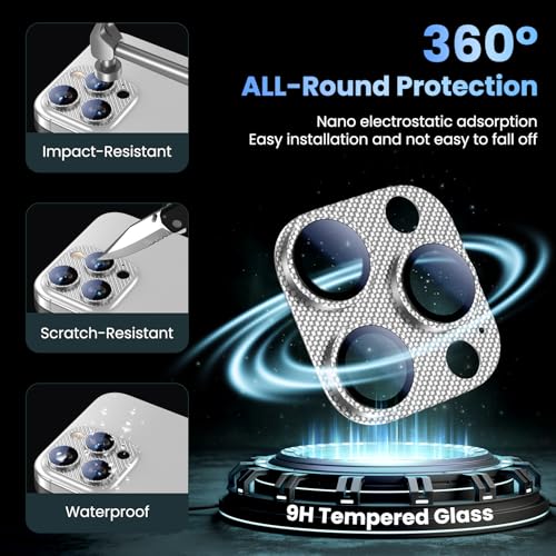 Image of Uyiton for iPhone 16 Pro Max /16 Pro /14 Pro Max /14 Pro Camera Lens Protector