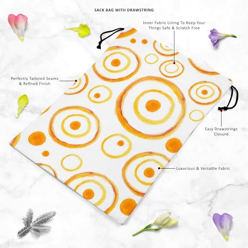 Image of ArtzFolio Watercolor Circles D4 | Reusable Sack Bag | Bag for Gym, Storage, Vegetable & Travel