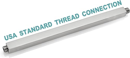 Miniatura 5 de BESTILL Brazo de ducha y brida de 16 pulgadas, color dorado cepillado