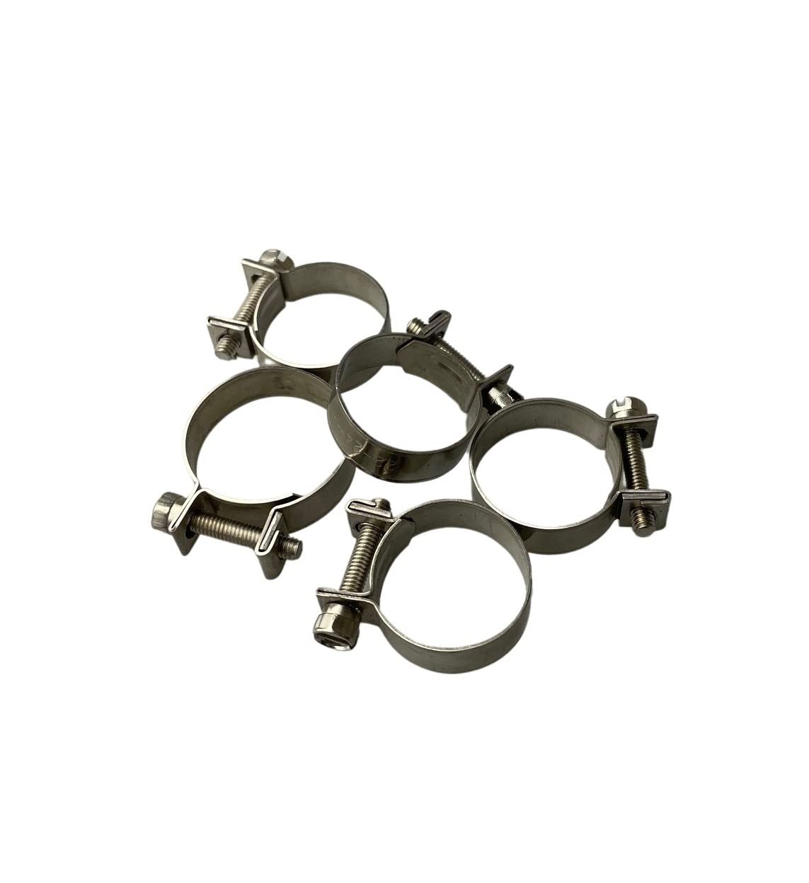 Boltza Stainless Steel SS304 Mini Fuel Hose Line Pipe Clips x10 (20-22mm) - Image 4