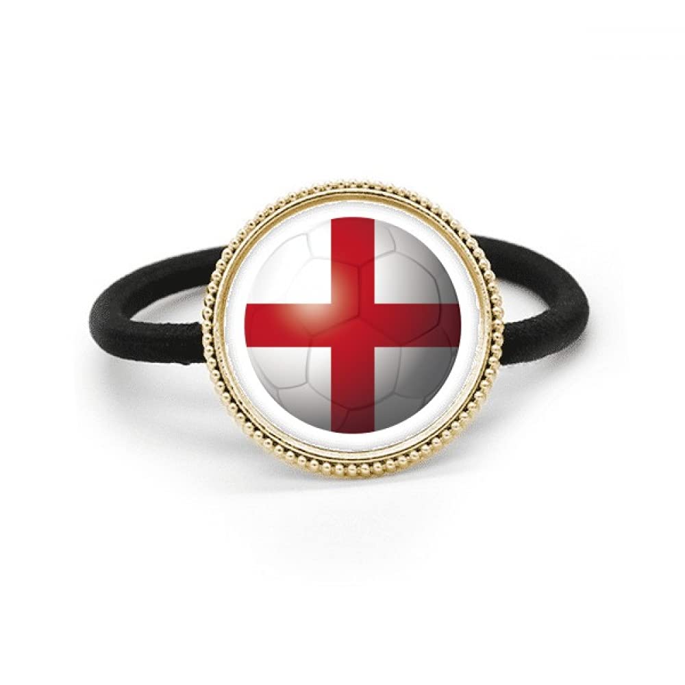 Diadema de metal Inglaterra con bandera de San Jorge y tocado de goma cómodo 4