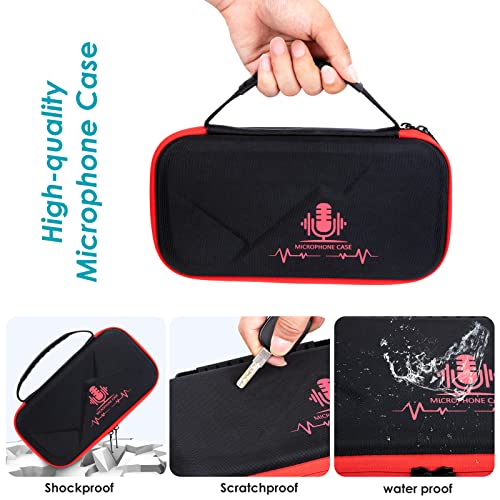 Youshares Mv7 Microphone Case Bag With Mic Cover Foam - Mic Case Hard Carring Case With Windshield Compatible With Shure Mv7 Usb Condenser Microphone #TOP15