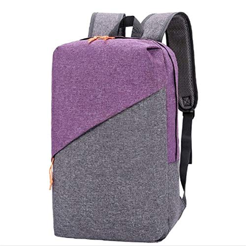 Mode Rucksack für Laptop 14 Zoll koreanische Version von Business Nylon Männer und Frauen wasserdichte Tasche Gepäck Travel School Rucksack, lila, 14